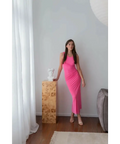 Scanlan Theodore Italian Mesh Gathered Dress - 6 / Pink - Dresses