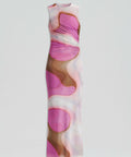 Scanlan Theodore Italian Watercolour Print Dress Pink Tan Size 10 - 10 / Multi - Dresses