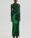 Scanlan Theodore Italian Watercolour Print Dress Safari - Dresses