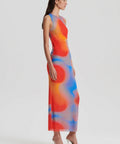 Scanlan Theodore - Scanlan Theodore Italian Watercolours Tangerine Mesh Dress