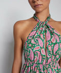 Scanlan Theodore Paisley Halter Maxi Dress - 10 / Print - Dresses