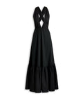Scanlan Theodore Parachute Cotton Halter Dress - 10 / Black - Dresses