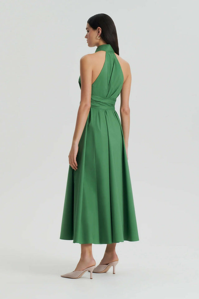 Scanlan Theodore Parachute Sleeveless Shirt Dress - Green | Passion For Fashion Scanlan Theodore Parachute Sleeveless Shirt Dress - Green | Passion For Fashion