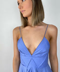 Scanlan Theodore Parachute Strappy Cotton Dress - 8 / Blue - Dresses