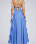 Scanlan Theodore Parachute Strappy Cotton Dress - 8 / Blue - Dresses