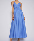 Scanlan Theodore Parachute Strappy Cotton Dress - 8 / Blue - Dresses
