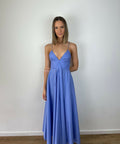 Scanlan Theodore Parachute Strappy Cotton Dress - 8 / Blue - Dresses