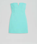 Scanlan Theodore - Scanlan Theodore Tailored Bustier Dress in Turquoise