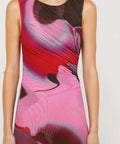 Scanlan Theodore - Scanlan Theodore The Italian Watercolour Print Dress in Raspberry