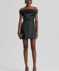 Scanlan Theodore Tinsel Mini Dress Black Size 8 - 8 / Black - Dresses