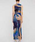 Scanlan Theodore Watercolour Dress Blue Size 8 10 & 12 - Dresses