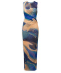 Scanlan Theodore Watercolour Dress Blue Size 8 10 & 12 - Dresses