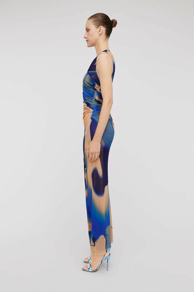 Scanlan Theodore Watercolour Dress Blue Size 8 10 & 12 - Dresses