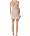 Self-Portrait Scoop Neck Asymmetrical Hem Mini Dress Pink - 6 / Pink - Dresses