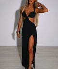 Serinity Black Midi Dress - 8 / Black - Dresses