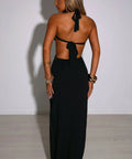 Serinity Black Midi Dress - 8 / Black - Dresses