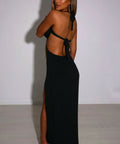 Serinity Black Midi Dress - 8 / Black - Dresses
