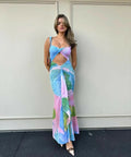 She is OLLÁ Imogen Midi Dress in Gaia - 8 / Multi - Dresses