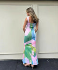 She is OLLÁ Imogen Midi Dress in Gaia - 8 / Multi - Dresses