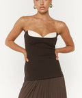 She Is Olla Nicolette Espresso - 8 / Brown - Dresses