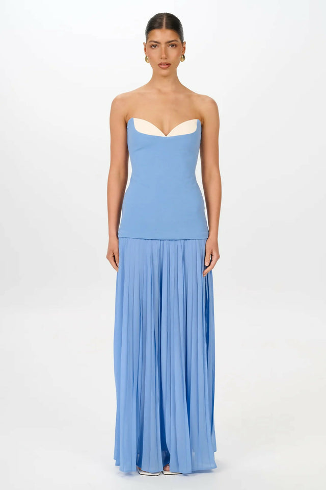 She is Olla Nicolette in Cornflower Blue - Dresses