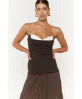 She is OLLA Nicolette Maxi Dress - 6 / Brown - Dresses