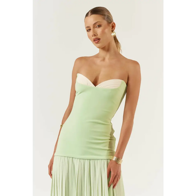 She is Olla Nicolette Maxi Dress - 8 / Green - Dresses