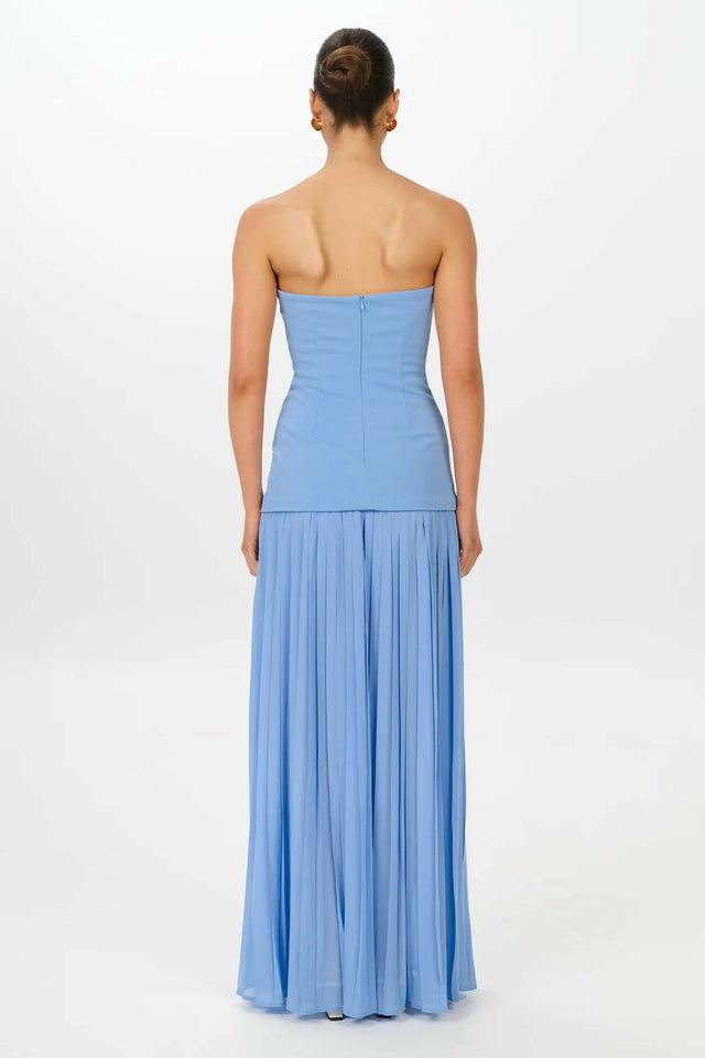 She Is Olla Nicolette Maxi Dress in Cornflower - Dresses