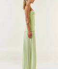 She Is Olla Nicolette Maxi Dress in Green - Dresses