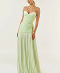 She Is Olla Nicolette Maxi Dress in Green - Dresses