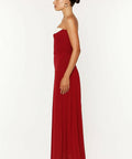 She is Olla Nicolette Maxi Dress in Raspberry - Dresses