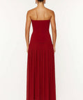 She is Olla Nicolette Maxi Dress in Raspberry - Dresses