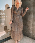 Sheike All that Sparkle Dress Bronze - 14 / Brown - Dresses