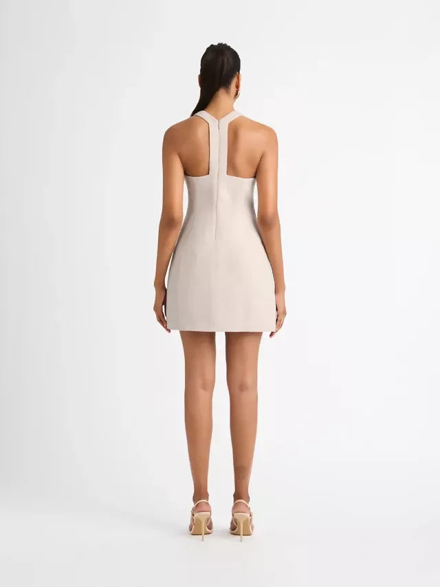 sheike mini dress Sheike Como Mini Dress Ecru Size 14