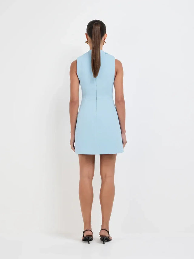 Sheike Darla Mini Dress - Soft Blue - 14 / Blue - Dresses