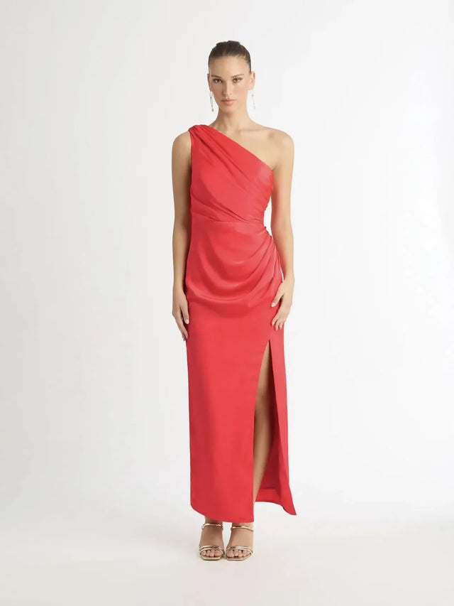 Sheike Glamour Maxi Dress - 10 / Red - Dresses