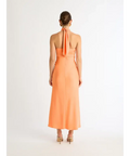 Sheike Jasmine Midi Dress in Apricot - 8 / Orange - Dresses