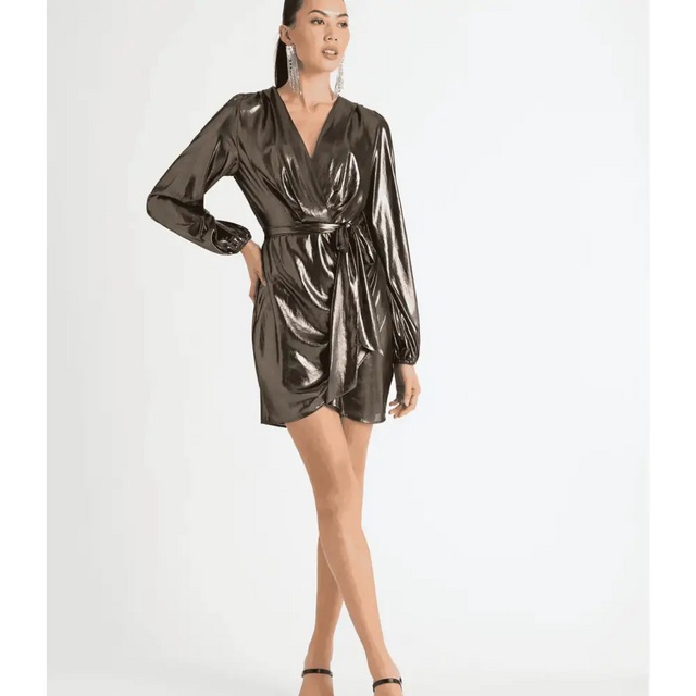 Sheike Medusa Dress in Pewter - 6 / Grey - Dresses