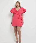 Sheike Michelle Mini Dress - 12 / Pink - Dresses