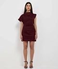 Sheike Paris Nights Mini Dress Burgundy Size AU 18 - 18 / Burgundy - Dresses