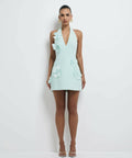 Sheike Petal Mini Dress - Mini - 8 / Blue - Dresses