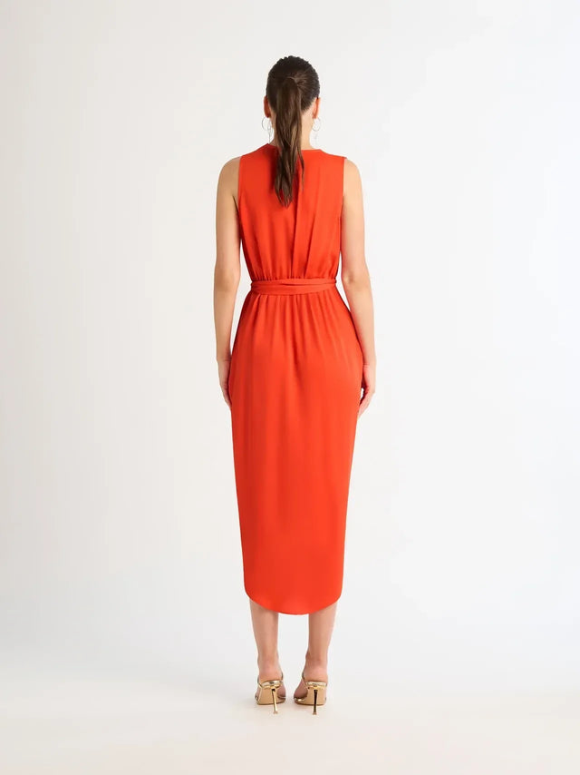 off the shoulder midi cocktail dress 525 America Off-The-Shoulder Maxi Dress