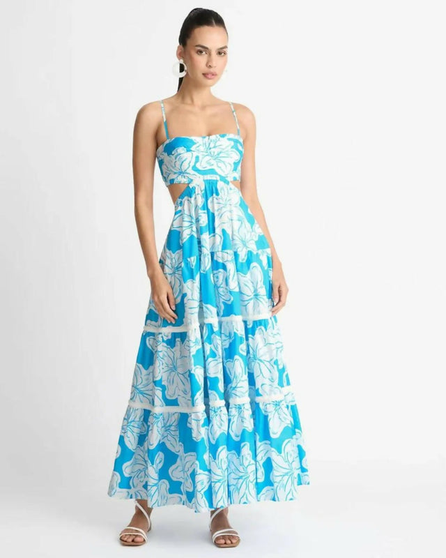 Sheike Tropical Breeze Dress - 14 / Blue - Dresses