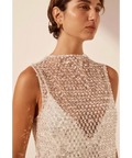 Shona Joy Asteri High Neck Maxi Dress Silver - Dresses