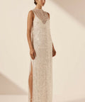 Shona Joy Asteri High Neck Maxi Dress Size 8 & 10 - Dresses