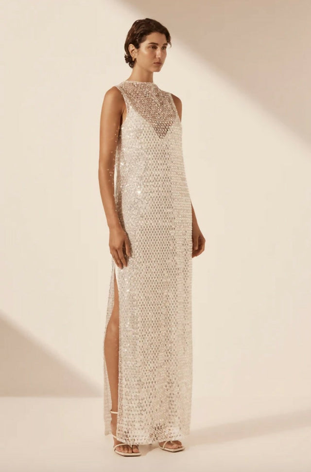 Shona Joy Asteri High Neck Maxi Dress Size 8 & 10 - Dresses