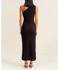 Shona Joy Beau Gathered Asymmetrical Midi Dress - Dresses