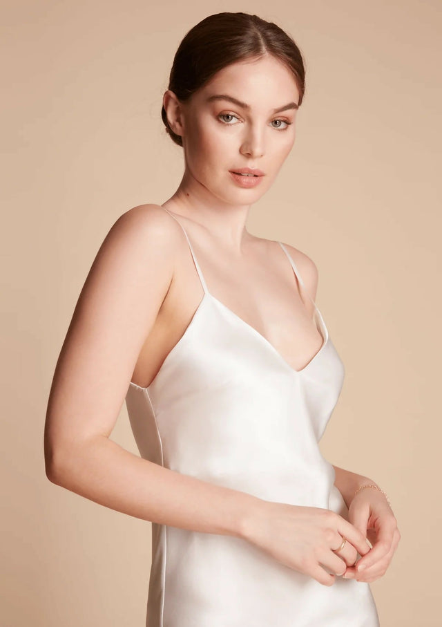 Shona Joy Bias Slip Midi Dress - 6 / White - Dresses