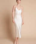 Shona Joy Bias Slip Midi Dress - 6 / White - Dresses