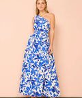 Shona Joy Blue Asymmetrical Cut Out - Dresses